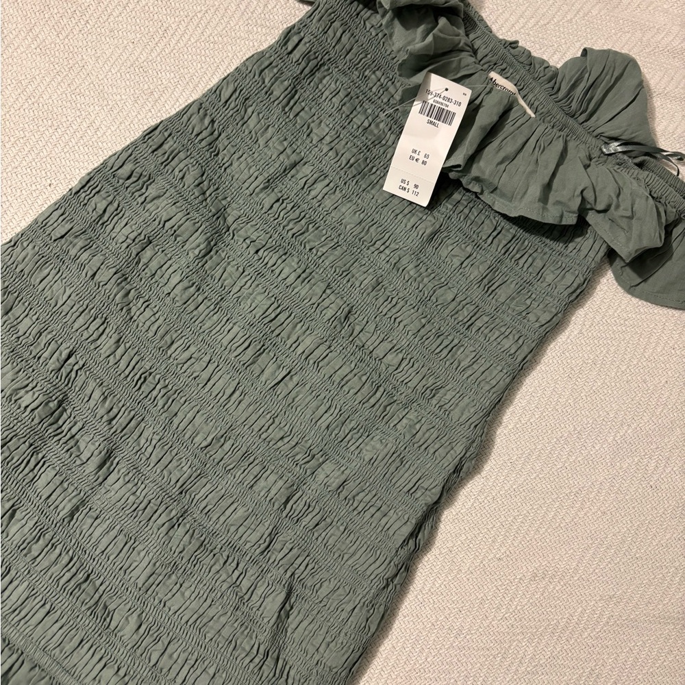 Abercrombie & Fitch Green Midi Dress